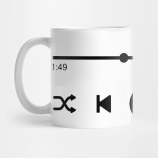 music wave and playlist Mug